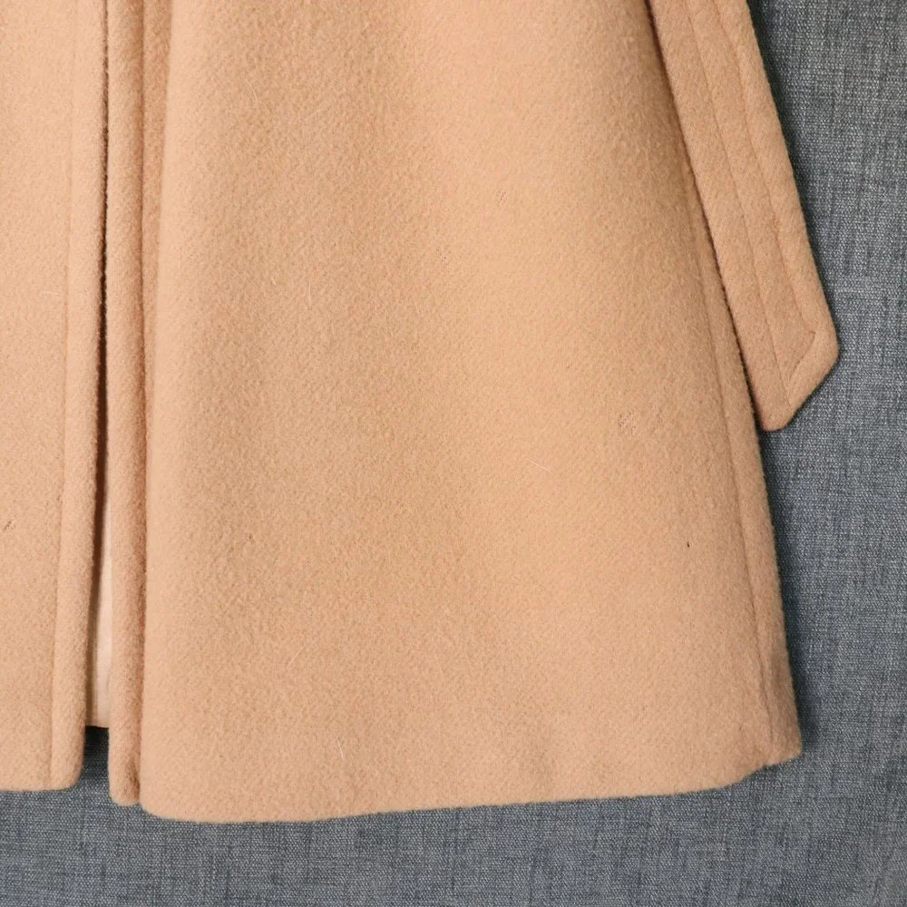 Switzer's Vintage Wrap Coat Womens M - XL 100% Wool Rabbit Fur Shawl Collar - Picture 13 of 13